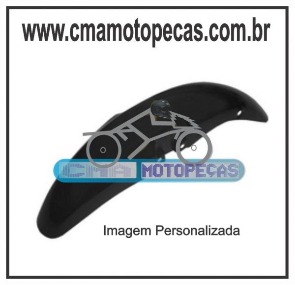 Paralama dianteiro [preto] HONDA FAN 125 - até 2008 - S/ Sup