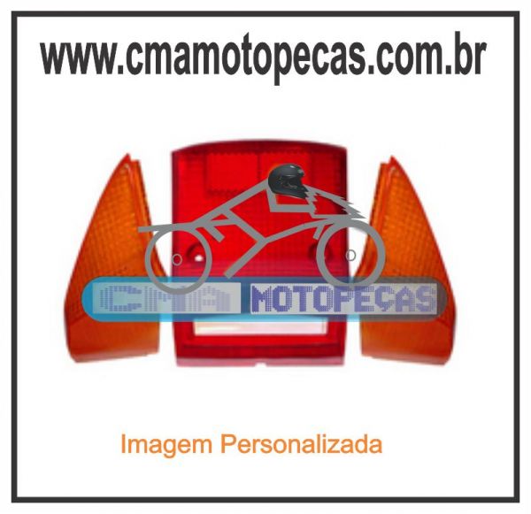 Lentes da lanterna c/ piscas traseiras HONDA C 100 DREAM