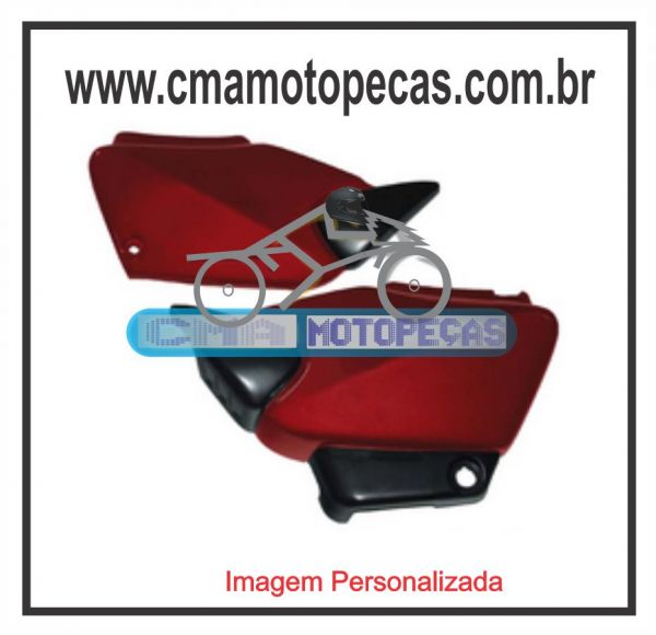 Tampa lateral [par - pintado cor do tanque] HONDA FAN 125 -