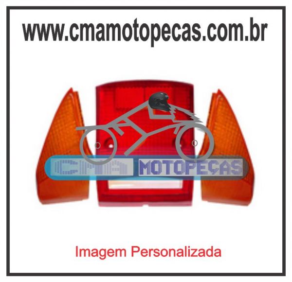 Lentes da lanterna c/ piscas traseiras HONDA C 100 DREAM