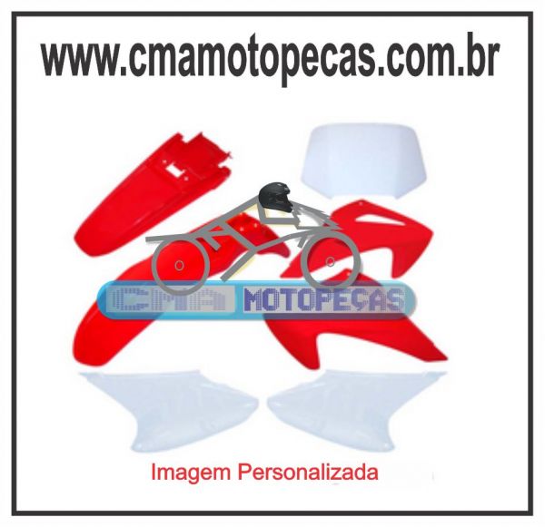 Kit de carenagem HONDA CRF 230 - 2007 - S/ Adesivo - (7 pçs)